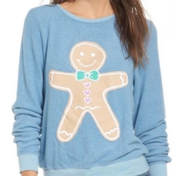 WILDFOX DREAM SCENE   Gingerbread Man Women's Sweatshirt Various Sizes - Picture 1 of 5